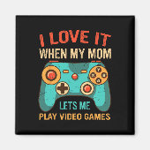 Funny Gamer Gift For Boys Console Video Game Prese Magneet (Voorkant)