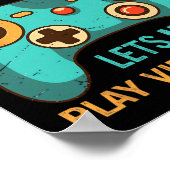Funny Gamer Gift For Boys Console Video Game Prese Poster (Hoek)