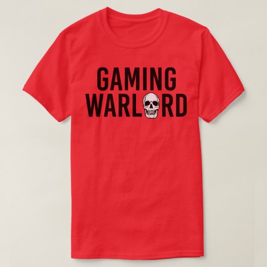 Funny Gamer Gift Gaming Warlord T-shirt (Design voorkant)
