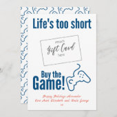 Funny Gamer Gift Kaart Holder (Voorkant / Achterkant)