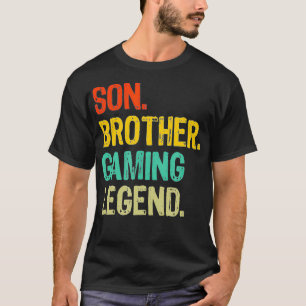 Funny Gamer Gift Son Brother Gaming Legend Gaming T-shirt
