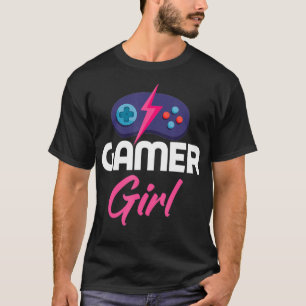 Funny Gamer Girl Video Games Funny Gaming Lover Gi T-shirt
