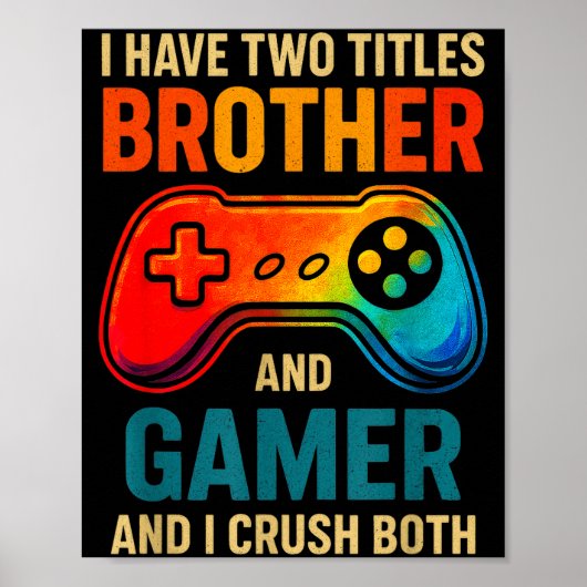 Funny Gamer Graphic Tee For Boys Teens Kids Video Poster (Voorkant)