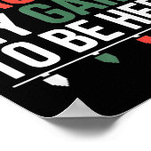 Funny Gamer I Paused My Game To Be Here Christmas Poster (Hoek)