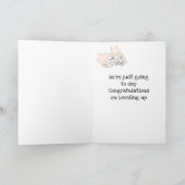 Funny Gamer Level Up Birthday Geek Humor Kaart (Binnen)