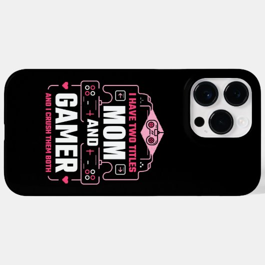 FUNNY GAMER MOM iPhone case (Achterkant (horizontaal))