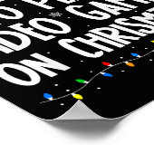 Funny Gamer Most Likely To Play Video Games On Chr Poster (Hoek)