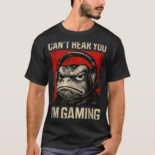 Funny Gamer Mpy Frog Art Men Women Boys Video Gami T-shirt (Voorkant)