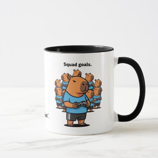 Funny Gamer Mug Capybara Squad – Pers Mok (Rechts)