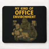 Funny Gamer Office Work Sarcasm Gamer Nerd Office  Muismat (Voorkant)