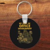 Funny Gamer Office Work Sarcasm Gamer Nerd Office Sleutelhanger (Voorkant)