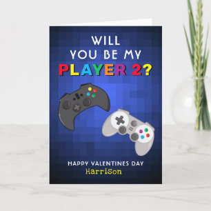 Funny Gamer Persoonlijke Valentijnsdag Feestdagen Kaart