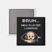 Funny Gamer Pregnancy Announcement – Bruh New Play Magneet (Voorkant / Achterkant)