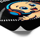 Funny Gamer Pregnancy Announcement – Bruh New Play Poster (Hoek)