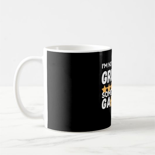 Funny Gamer Quote Grumpy Design Koffiemok (Links)