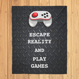 Funny Gamer Quotes Fleece Deken