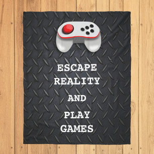 Funny Gamer Quotes Fleece Deken