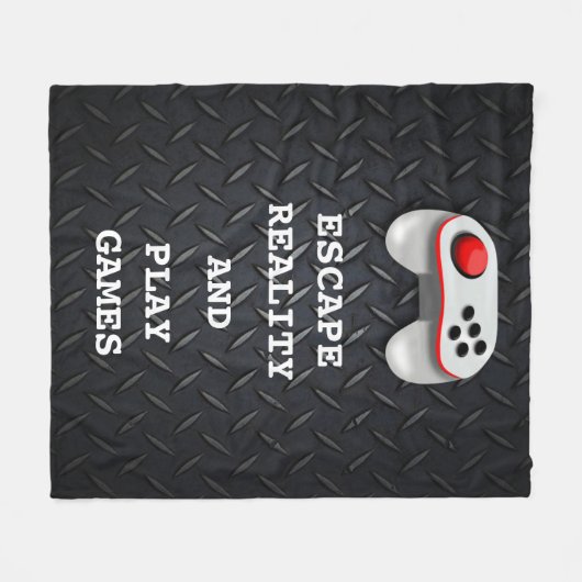 Funny Gamer Quotes Fleece Deken (Voorkant (Horizontaal))