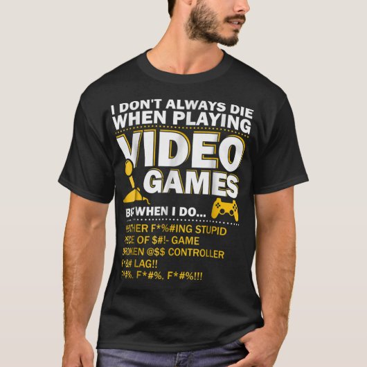 Funny Gamer Rage Quote | Video Game Humor T-shirt (Voorkant)