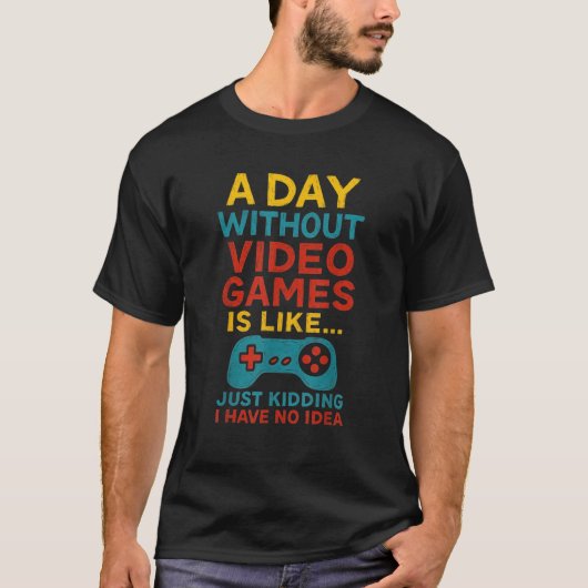 Funny Gamer Saying Graphic Tee Men Boys T-Shirt (Voorkant)