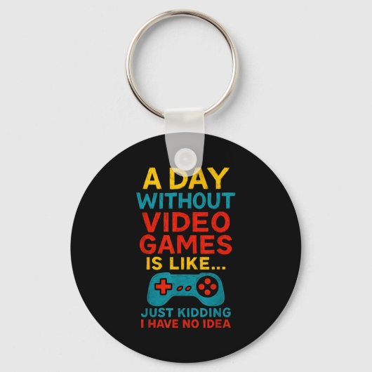 Funny Gamer Saying Graphic Tee Men Boys Teens Vide Sleutelhanger (Voorkant)