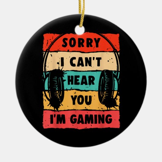 Funny Gamer Shirt voor Tiener Jongens Mannen Video Keramisch Ornament (Voorkant)