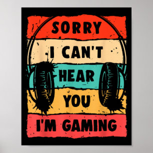 Funny Gamer Shirt voor Tiener Jongens Mannen Video Poster