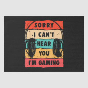 Funny Gamer Shirt voor Tiener Jongens Mannen Video Tissuepapier