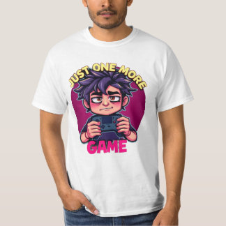 Funny Gamer T-Shirt Nog Even Een Game Gamer Humo