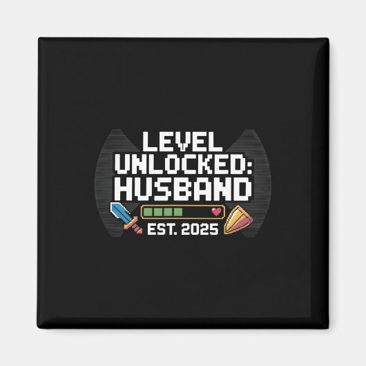 Funny Gamer Wedding Engagement Gift Tee  Magneet (Voorkant)