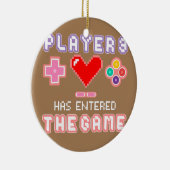 Funny Gamer Zwangerschap Aankondiging pap mam Keramisch Ornament (Rechts)