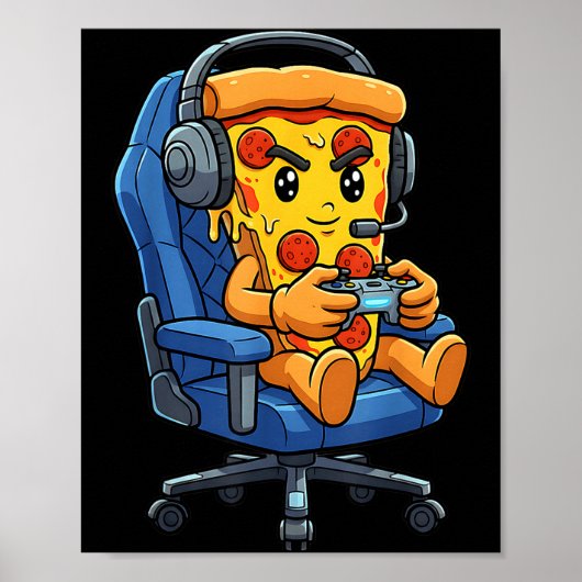 Funny Gamer Zza Gaming Video Game Enthusiast Boys Poster (Voorkant)