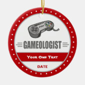 Funny Gamer's Keramisch Ornament (Voorkant)