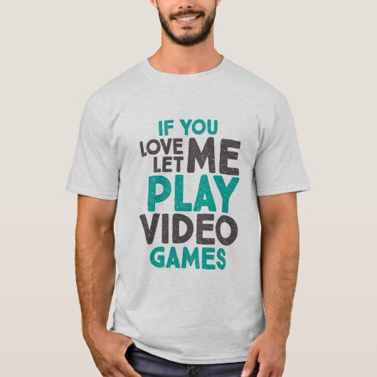 Funny Gamers Slogan T-shirt voor Gaming Geeks (Voorkant)