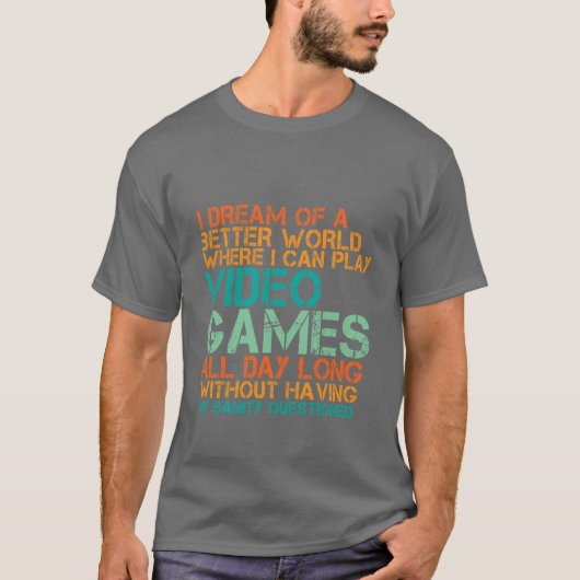 Funny Gamers T-shirt Gift for Nerds and Geek (Voorkant)