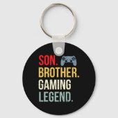 Funny Gaming Boys Girls Mannen Gamer Brother Video Sleutelhanger (Voorkant)