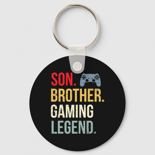 Funny Gaming Boys Girls Mannen Gamer Brother Video Sleutelhanger (Voorkant)
