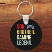 Funny Gaming Boys Girls Mannen Gamer Brother Video Sleutelhanger (Voorkant)