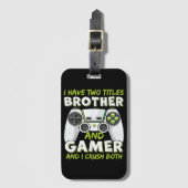 Funny Gaming Boys Girls Mannen Gamer Video Game Bagagelabel (Voorkant (verticaal))