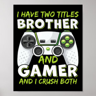 Funny Gaming Boys Girls Mannen Gamer Video Game Poster