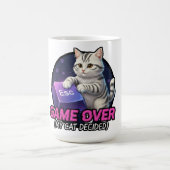 ​Funny Gaming Cat Gamer Gift - My Cat Decided Game Koffiemok (Center)