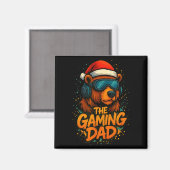 Funny Gaming Dad Christmas Outfit Gamer Gift  Magneet (Voorkant / Achterkant)