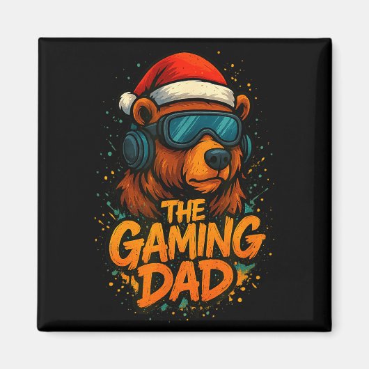 Funny Gaming Dad Christmas Outfit Gamer Gift  Magneet (Voorkant)