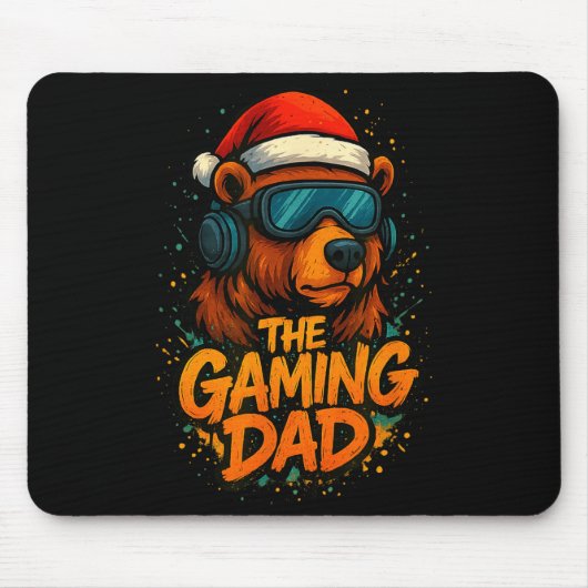 Funny Gaming Dad Christmas Outfit Gamer Gift  Muismat (Voorkant)