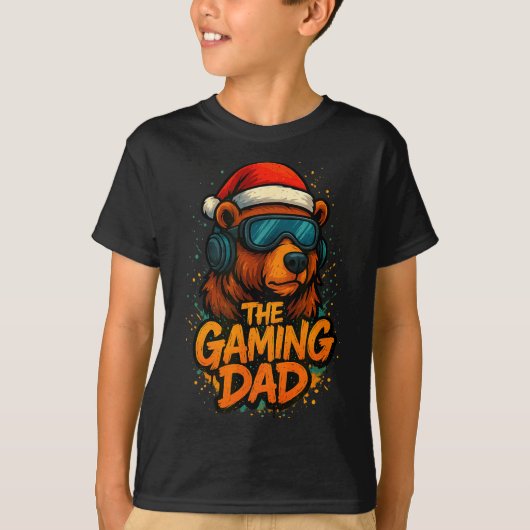 Funny Gaming Dad Christmas Outfit Gamer Gift  T-shirt (Voorkant)