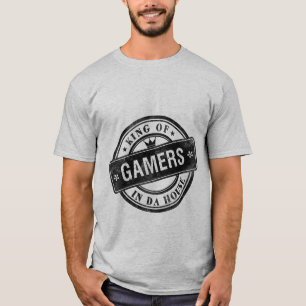 Funny Gaming Grunge T-shirt King of Gamers