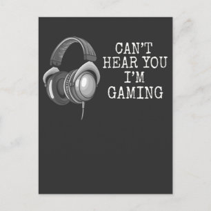 Funny Gaming Headset Kind Gamer Humor Briefkaart