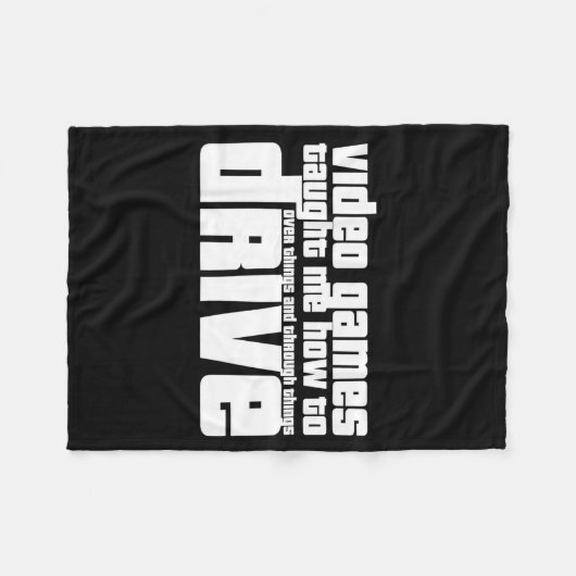 Funny Gaming New Driver Video Game Driving Instruc Fleece Deken (Voorkant (Horizontaal))