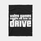 Funny Gaming New Driver Video Game Driving Instruc Fleece Deken (Voorkant)