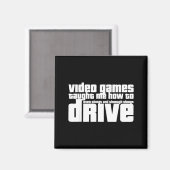 Funny Gaming New Driver Video Game Driving Instruc Magneet (Voorkant / Achterkant)